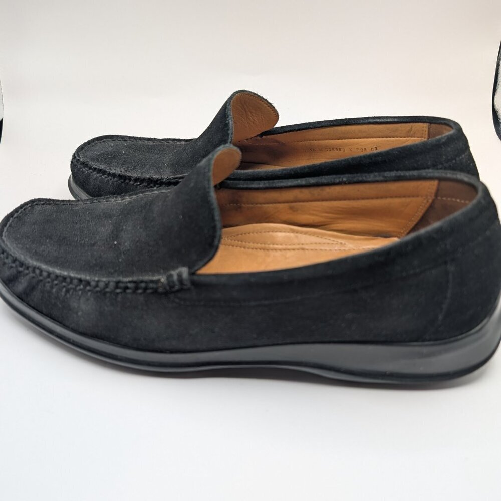 Cole Haan x Nike Air Suede Black Slip-On Shoes Loafers Men's Size 10M